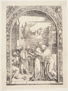 Joachim e St. Ann se encontram no Golden Gate de Albrecht Dürer