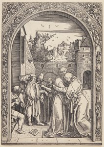 Joachim e St. Ann se encontram no Golden Gate de Albrecht Dürer