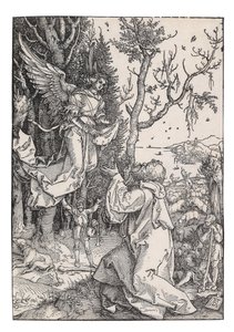 Joachim e o Anjo, de A Vida da Virgem, c. 1504. de Albrecht Dürer