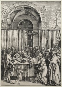 Oferta de Joachims Rejeitada pelo Sumo Sacerdote, c. 1504-1505. de Albrecht Dürer