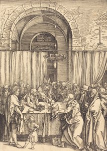 Oferta de Joachim rejeitada, c. 15041505. de Albrecht Dürer