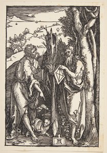 João Batista e São Onufrio no deserto de Albrecht Dürer