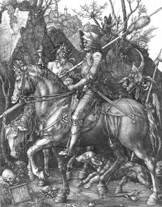 Cavaleiro, Morte e o Diabo, 1513 de Albrecht Dürer