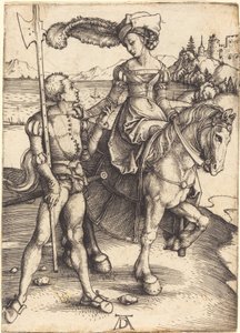 Dama a Cavalo e o Lansquenet de Albrecht Dürer