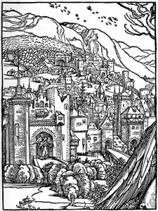 Paisagem, 1498, 1936 de Albrecht Dürer