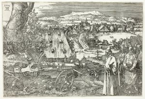 Paisagem com Canhão (O Grande Canhão) de Albrecht Dürer