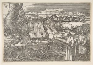 Paisagem com um canhão, 1518. de Albrecht Dürer