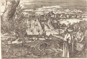 Paisagem com o canhão de Albrecht Dürer