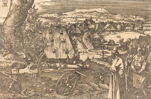 Paisagem com o canhão, 1518. de Albrecht Dürer
