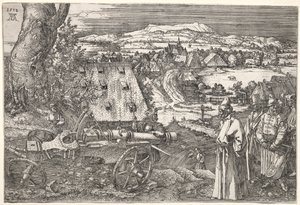 Paisagem com o canhão, 1518. de Albrecht Dürer
