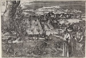 Paisagem com canhão (O grande canhão; O canhão) de Albrecht Dürer