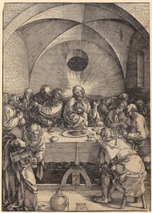 A Última Ceia, folha 2 do episódio «A Grande Paixão» de Albrecht Dürer