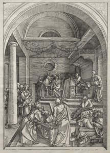 Vida da Virgem: Cristo entre os médicos de Albrecht Dürer