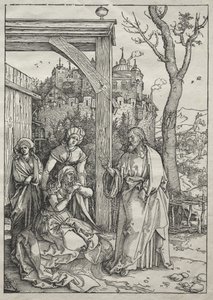 Vida da Virgem: Cristo despede-se da sua mãe de Albrecht Dürer