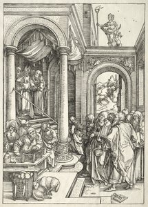 Vida da Virgem: Apresentação da Jovem Virgem no Templo de Albrecht Dürer