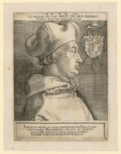 Brasão com leão e galo de Albrecht Dürer