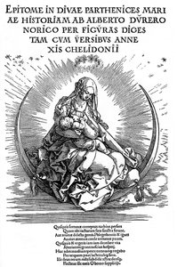Madonna como Mãe que Amamenta e Ser Divino, 1511, 1936 de Albrecht Dürer