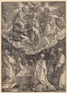 Assunção e Coroação de Maria, folha 19 da série «A Vida de Maria» de Albrecht Dürer