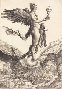 Nemesis A Grande Fortuna, c. 15011502. de Albrecht Dürer