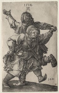 Casal de camponeses a dançar de Albrecht Dürer