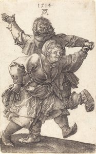 Casal Camponês Dançando, 1514. de Albrecht Dürer