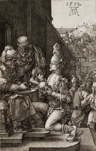 Pilatos lavando as mãos da paixão, 1512 de Albrecht Dürer