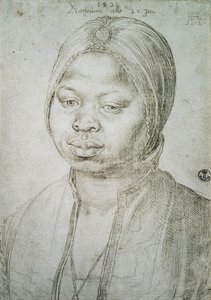 Retrato de Catarina, a Mulatta do Bradao Português, 1521 de Albrecht Dürer