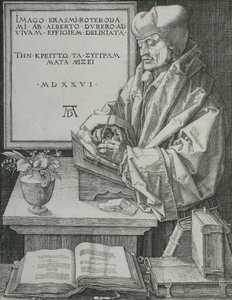 Retrato de Erasmus, 1526 de Albrecht Dürer