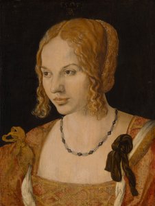 Retrato de uma jovem mulher veneziana, 1505 de Albrecht Dürer