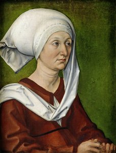 Retrato da Mãe dos Artistas, Barbara Dürer, née Holper de Albrecht Dürer