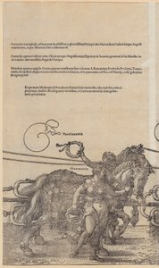 Providentia, folha 3 da série «O grande carro triunfal» de Albrecht Dürer