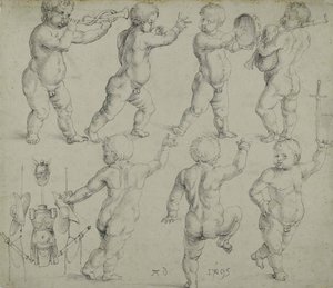 Putti, 1495. de Albrecht Dürer
