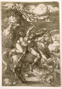 Violação de Prosperpina (Rapto num Unicórnio) de Albrecht Dürer