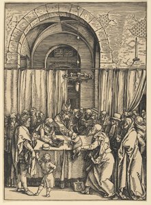 Rejeição da oferta de Joaquim, de A Vida da Virgem de Albrecht Dürer