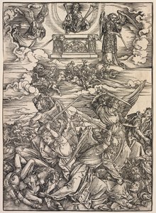 Revelação de São João: Os quatro anjos destruidores de Albrecht Dürer