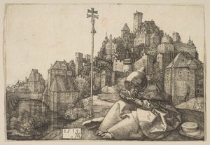 Leitura de Santo Antônio, 1519. de Albrecht Dürer