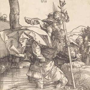 São Cristóvão, 1511. de Albrecht Dürer