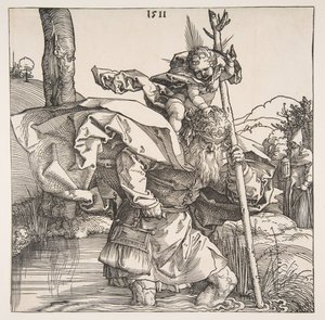 São Cristóvão, 1511. de Albrecht Dürer