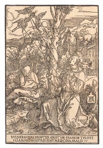 São Francisco Recebendo os Estigmas, c. 1505. de Albrecht Dürer