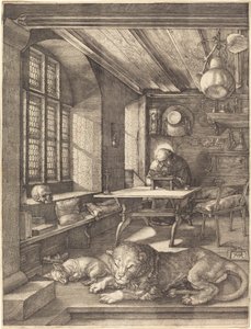 São Jerônimo em seu estúdio de Albrecht Dürer
