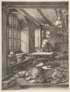São Jerónimo no seu gabinete de trabalho de Albrecht Dürer