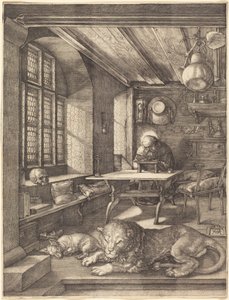 São Jerónimo no seu estudo de Albrecht Dürer