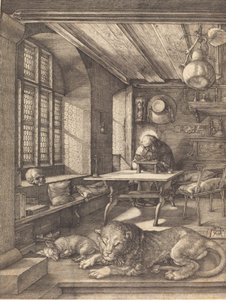 São Jerônimo em seu estúdio, 1514. de Albrecht Dürer
