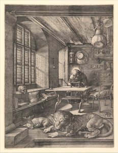 São Jerônimo em Seu Estudo, 1514. de Albrecht Dürer