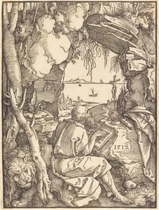 São Jerônimo em uma caverna de Albrecht Dürer