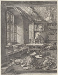 São Jerónimo no seu gabinete de estudo de Albrecht Dürer