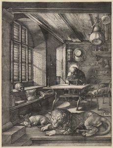 São Jerônimo em seu Estudo, 1514 de Albrecht Dürer