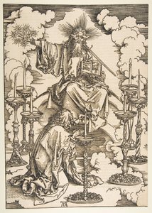São João Contemplando os Sete Castiçais Dourados, de The Apocalypse.n.d. de Albrecht Dürer