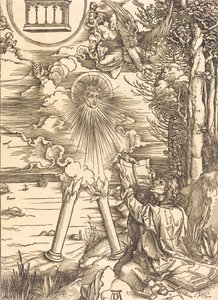 São João Devorando o Livro, provavelmente c. 14961498. de Albrecht Dürer