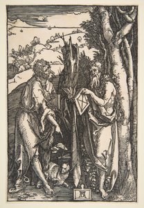São João Batista e São Onuphrius, ca. 1503 de Albrecht Dürer